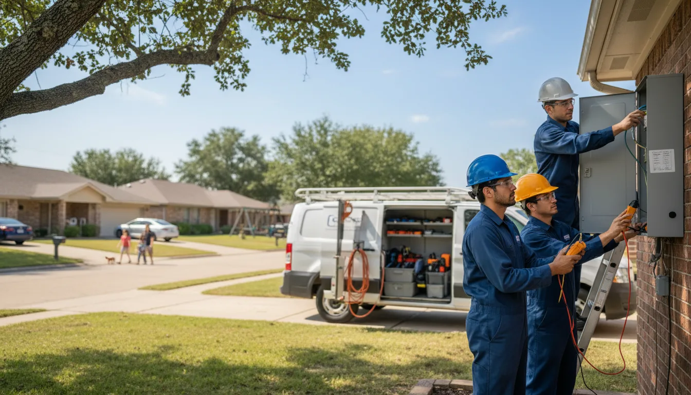 Certified electrician providing emergency electrical services in Carlisle, IA